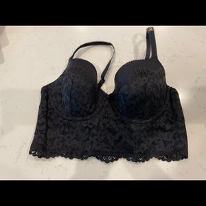Brand New Victoria Secret Black Lace Bustier